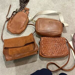 Anthropologie leather purses bundle